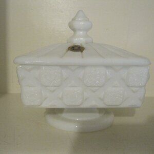 Westmoreland Milk Glass.  White.  2 pc.
